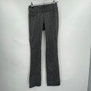 Athleta Gray Metro High Waisted Fitted Heathered Leggings Extra Small